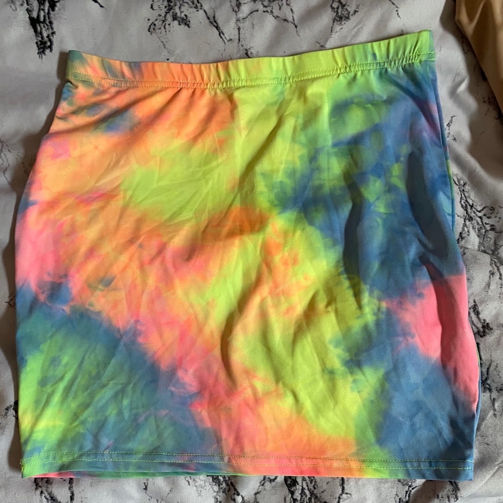 Mini ty dye skirt